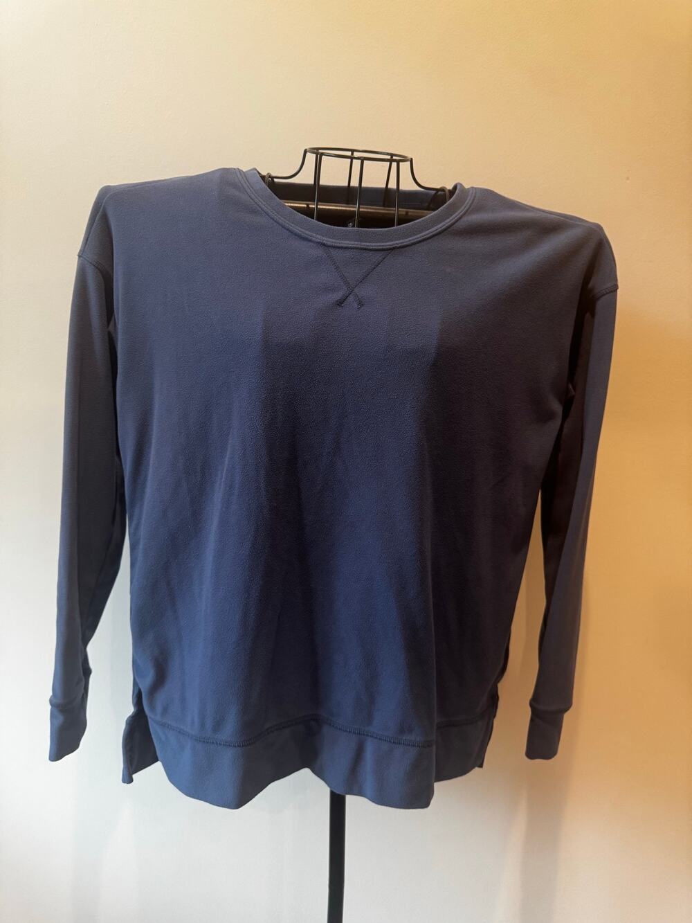 32 Degrees Heat Women's Fleece Performance Pullover Sweatshirt Blue Size Small